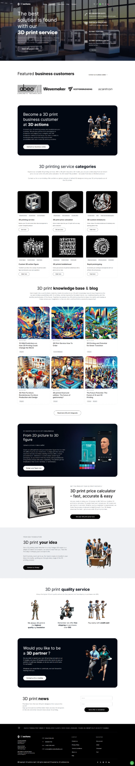 3d ActionsWeb DevelopmentSEO