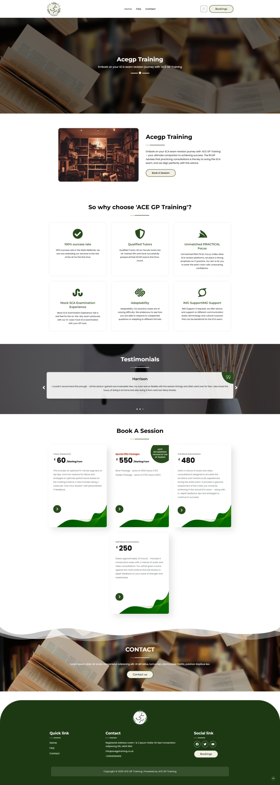 ACE GP TrainingWeb Development