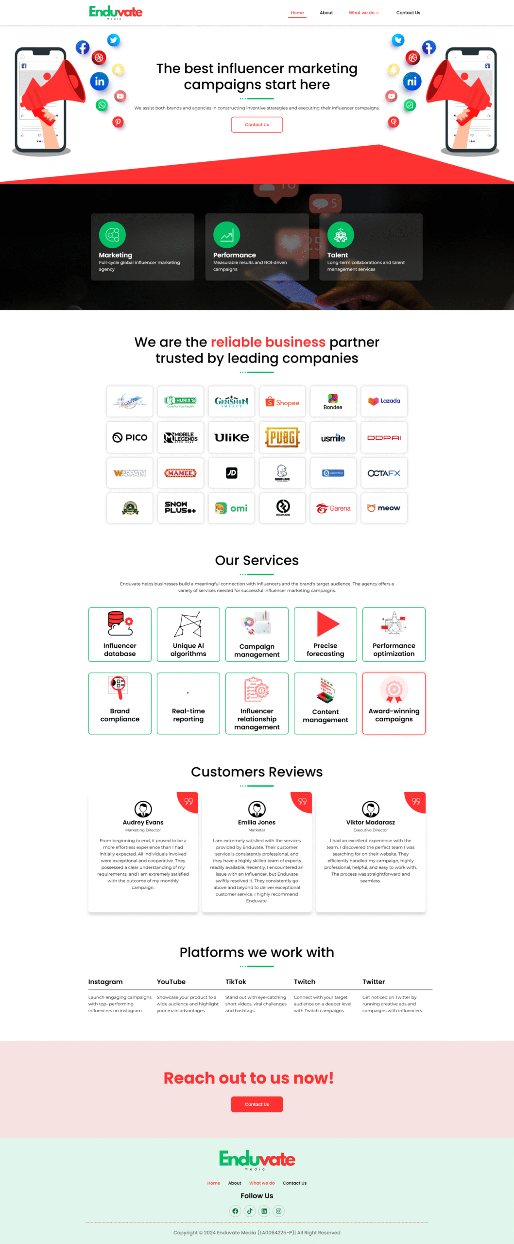 Enduvate MediaWeb DevelopmentSEO